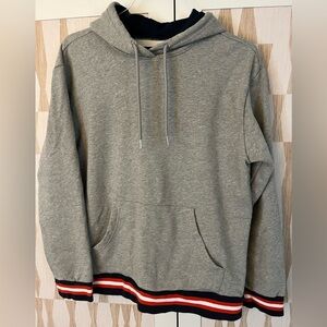 Original Use Men’s Gray Sweatshirt with Red/Blue Trim Sz. M